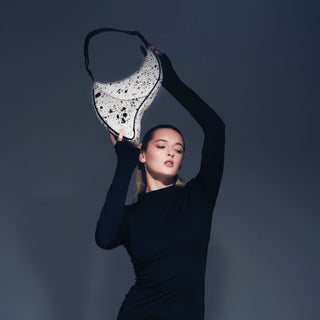 Arcana Dotted Calf Hair Shoulder Bag