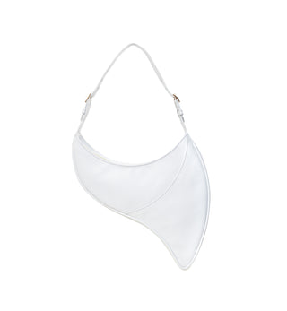 Arcana Leather Shoulder Bag White