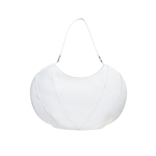 Etherea Leather Hobo Bag White