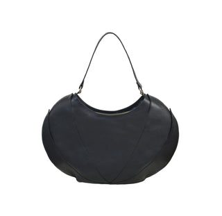 Etherea Leather Hobo Bag Black